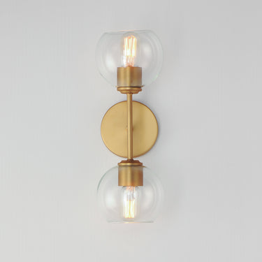 Maxim Lighting Knox 2-Light Wall Sconce Natural Aged Brass