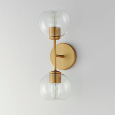 Maxim Lighting Knox 2-Light Wall Sconce Natural Aged Brass