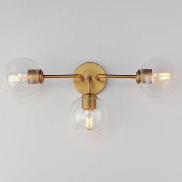 Maxim Lighting Knox 3-Light Bath Vanity Light Natural Aged Brass