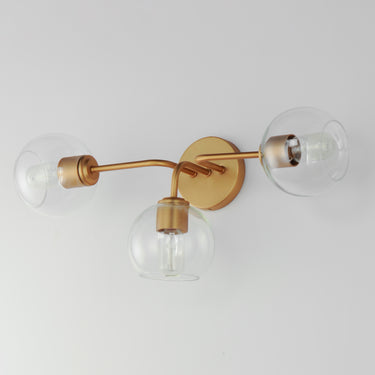 Maxim Lighting Knox 3-Light Bath Vanity Light Natural Aged Brass