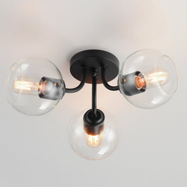 Maxim Lighting Knox 3-Light Semi-Flush Mount Black