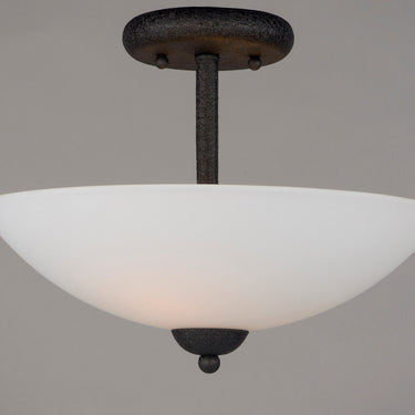 Maxim Lighting Taylor 2-Light Semi-Flush Mount Textured Black