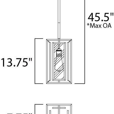 Maxim Lighting Era Pendant Black