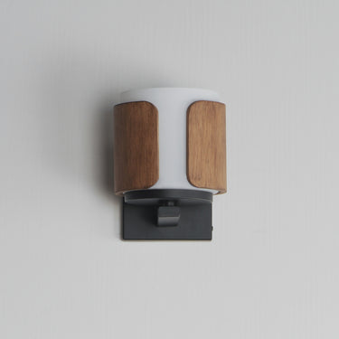 Maxim Lighting Draughtsman Wall Sconce Walnut/Black