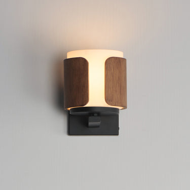 Maxim Lighting Draughtsman Wall Sconce Walnut/Black