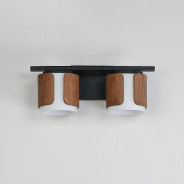 Maxim Lighting Draughtsman 2-Light Bath Vanity Walnut/Black