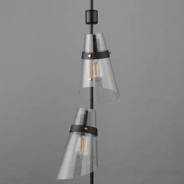 Maxim Lighting Finch 3-Light Vertical Pendant Dark Bronze/Antique Brass