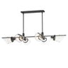 Maxim Lighting Finch 6-Light Linear Pendant Dark Bronze/Antique Brass