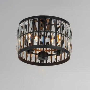 Maxim Lighting Madeline 3-Light Flush Mount Black