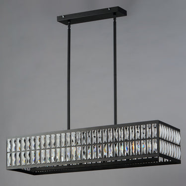 Maxim Lighting Madeline 6-Light Linear Pendant Black