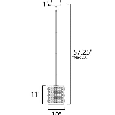 Maxim Lighting Madeline Mini Pendant Black