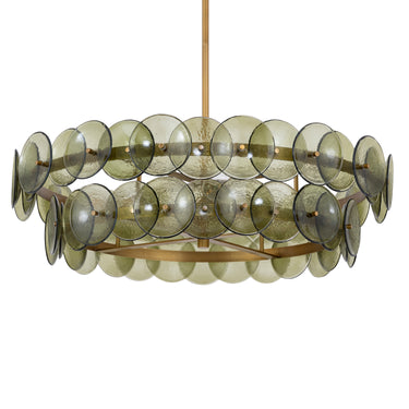 Maxim Lighting Loren 30" Chandelier Weathered Brass