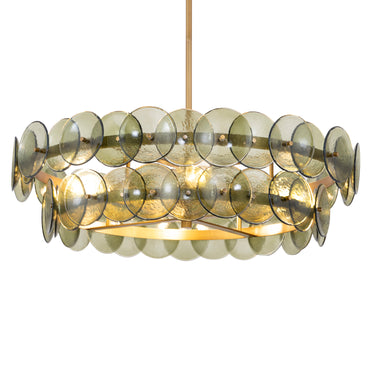 Maxim Lighting Loren 30" Chandelier Weathered Brass