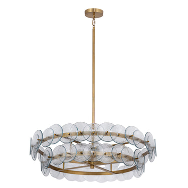 Maxim Lighting Loren 30" Chandelier Weathered Brass