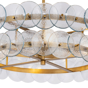 Maxim Lighting Loren 30" Chandelier Weathered Brass
