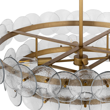 Maxim Lighting Loren 30" Chandelier Weathered Brass