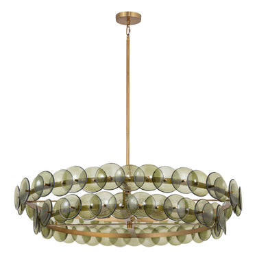 Maxim Lighting Loren 42" Chandelier Weathered Brass