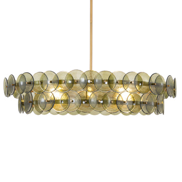 Maxim Lighting Loren 42" Chandelier Weathered Brass