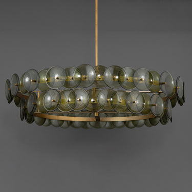 Maxim Lighting Loren 42" Chandelier Weathered Brass