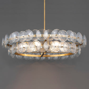Maxim Lighting Loren 42" Chandelier Weathered Brass