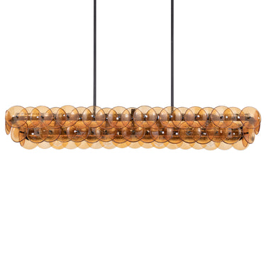 Maxim Lighting Loren 54" Linear Chandelier Gunmetal