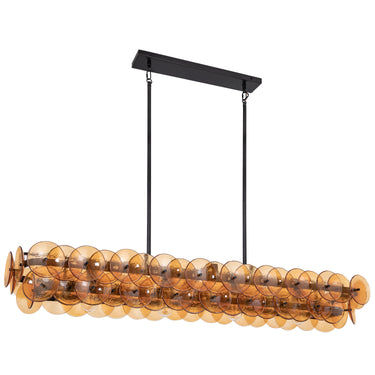 Maxim Lighting Loren 54" Linear Chandelier Gunmetal