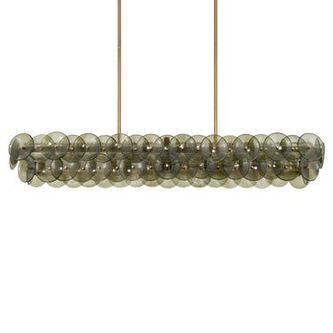Maxim Lighting Loren 54" Linear Chandelier Weathered Brass