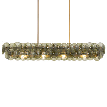 Maxim Lighting Loren 54" Linear Chandelier Weathered Brass