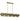 Maxim Lighting Loren 54" Linear Chandelier Weathered Brass