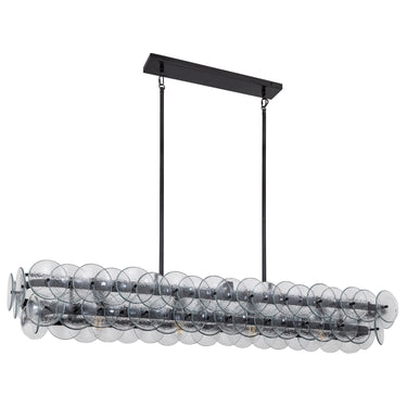 Maxim Lighting Loren 54" Linear Chandelier Gunmetal