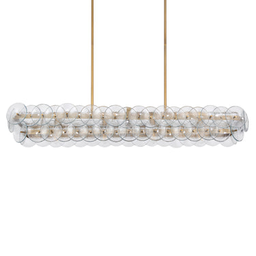 Maxim Lighting Loren 54" Linear Chandelier Weathered Brass