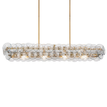 Maxim Lighting Loren 54" Linear Chandelier Weathered Brass