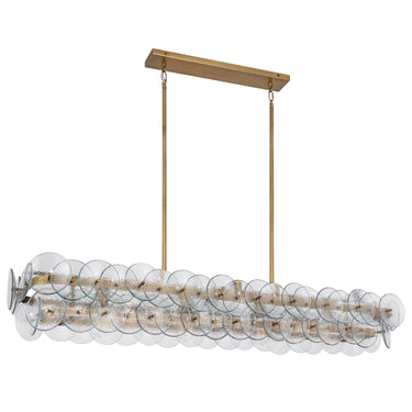 Maxim Lighting Loren 54" Linear Chandelier Weathered Brass