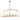 Maxim Lighting Martel 8-Light Linear Chandelier Etruscan Gold
