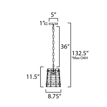 Maxim Lighting Ruche Pendant Bronze