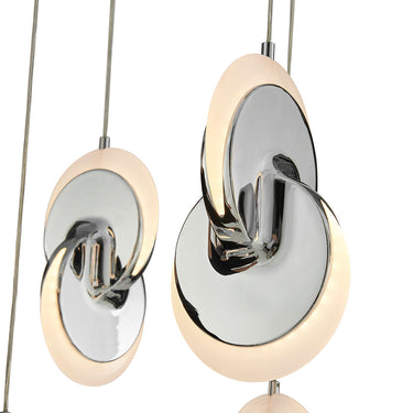Finesse Decor Deuterium Rectangular Chandelier Chrome