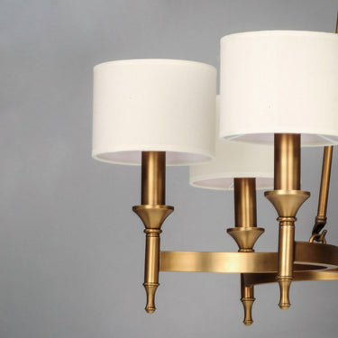 Maxim Lighting Fairmont 6-Light Chandelier Natural Aged Brass
