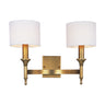 Maxim Lighting Fairmont 2-Light Wall Sconce Natural Aged Brass