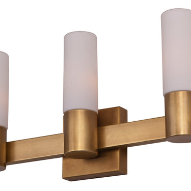 Maxim Lighting Contessa 3-Light Bath Vanity Natural Aged Brass
