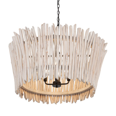 Maxim Lighting Baywood 30" DriftWood Chandelier Textured Bronze