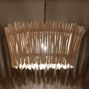 Maxim Lighting Baywood 30" DriftWood Chandelier Textured Bronze