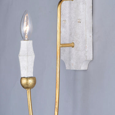 Maxim Lighting Claymore Wall Sconce Claystone/Gold Leaf