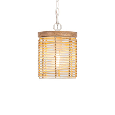Maxim Lighting Vannerie Mini Pendant Ecru