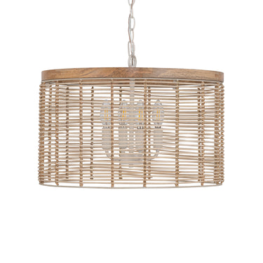 Maxim Lighting Vannerie 4-Light Pendant Ecru