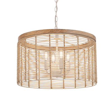 Maxim Lighting Vannerie 4-Light Pendant Ecru