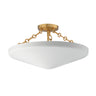 Maxim Lighting Artemis 3-Light Flush Mount Natural Aged Brass