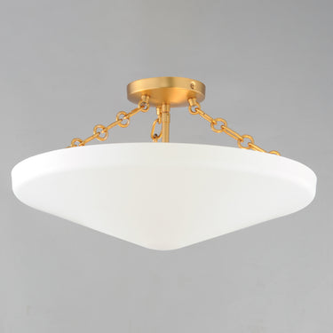 Maxim Lighting Artemis 3-Light Flush Mount Natural Aged Brass