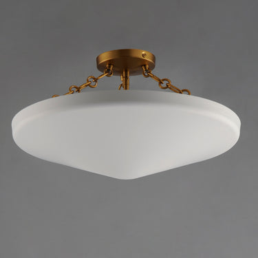 Maxim Lighting Artemis 3-Light Flush Mount Natural Aged Brass