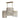 Maxim Lighting Fontaine 6-Light Linear Pendant Golden Silver