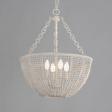 Maxim Lighting Cestino 4-Light Pendant Weathered White